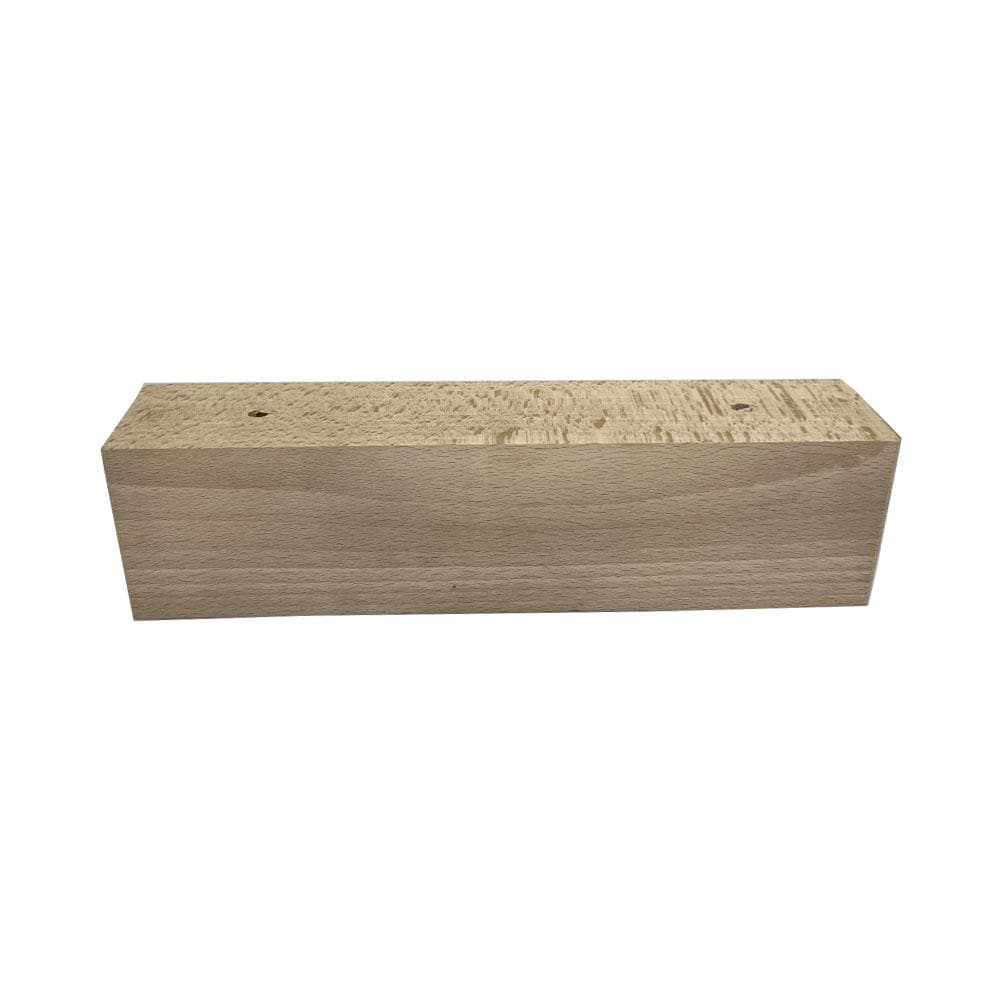 Meubelpoot  rechthoek 23 bij 4,5 cm en hoogte 6 cm  van massief hout