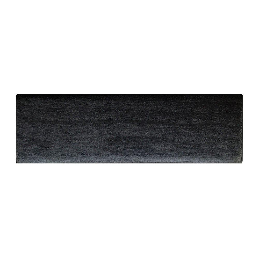 Meubelpoot zwart rechthoek 15 bij 5 cm en hoogte 4,5 cm  van massief hout