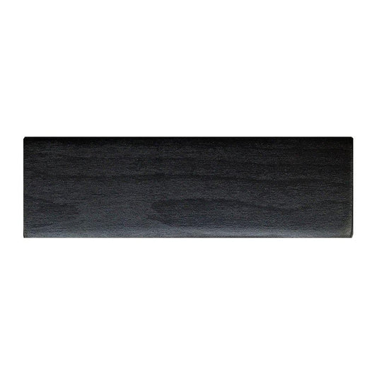 Meubelpoot zwart rechthoek 15 bij 5 cm en hoogte 4,5 cm  van massief hout