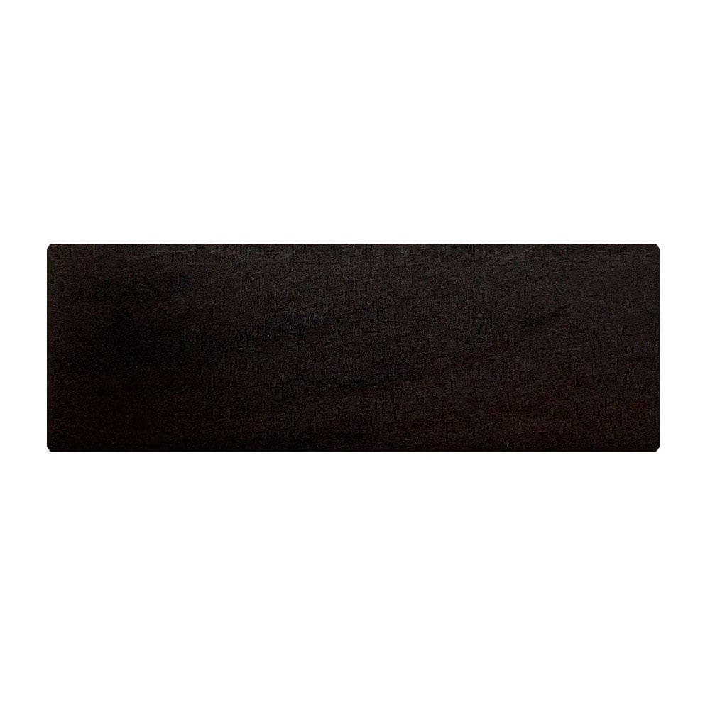 Meubelpoot zwart rechthoek 15 bij 5 cm en hoogte 6 cm  van massief hout