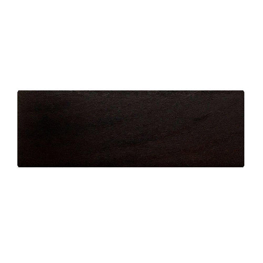 Meubelpoot zwart rechthoek 15 bij 5 cm en hoogte 6 cm  van massief hout