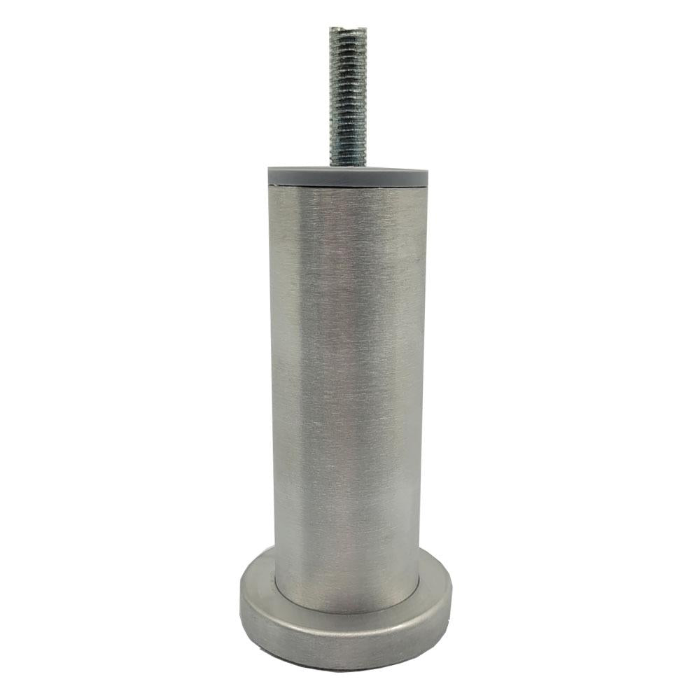 Meubelpoot aluminium rond Ø 4,2 cm en hoogte 12 cm (M10)