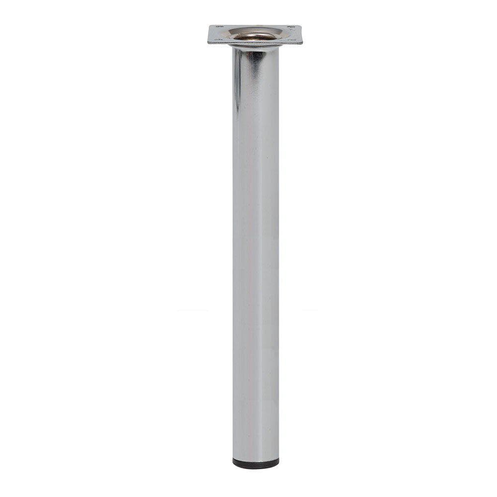 Stalen meubelpoot chroom rond ø 3 cm en hoogte 40 cm