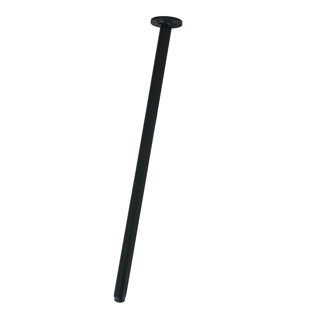 Stalen schuine meubelpoot grijs rond 1,6 cm en hoogte 43 cm