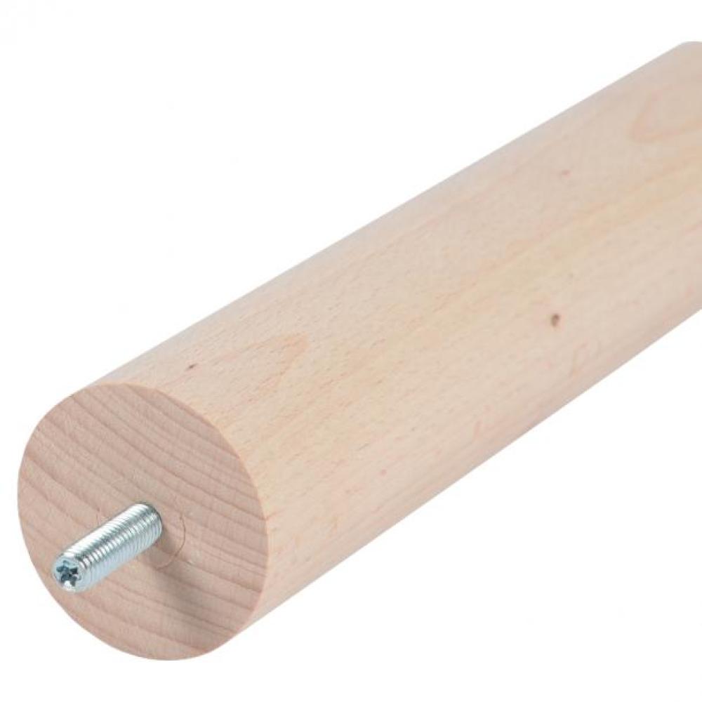 Meubelpoot  rond Ø 4 cm en hoogte 26 cm  van massief hout (M8)
