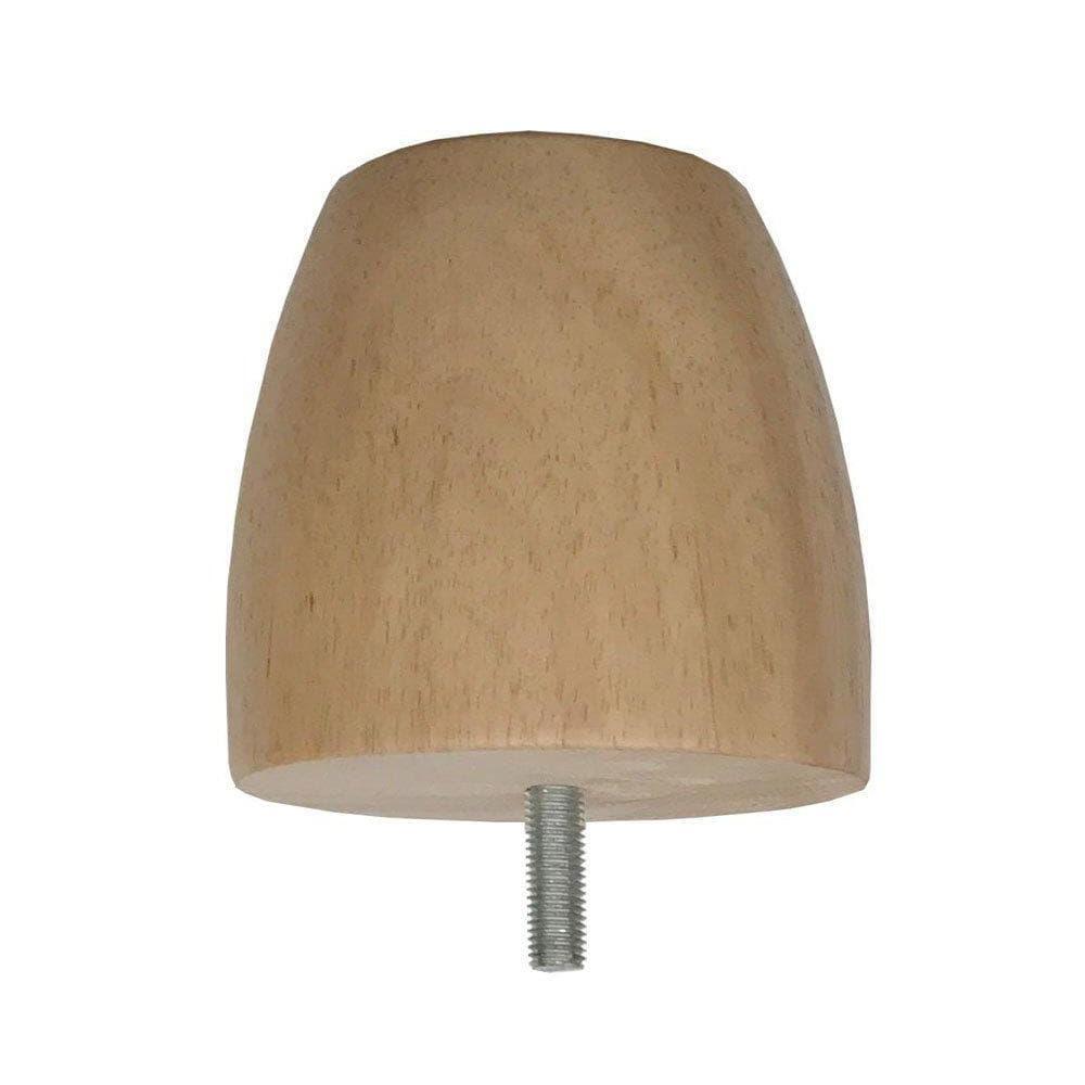Meubelpoot  rond Ø 8 cm en hoogte 8 cm  van massief hout (M8)