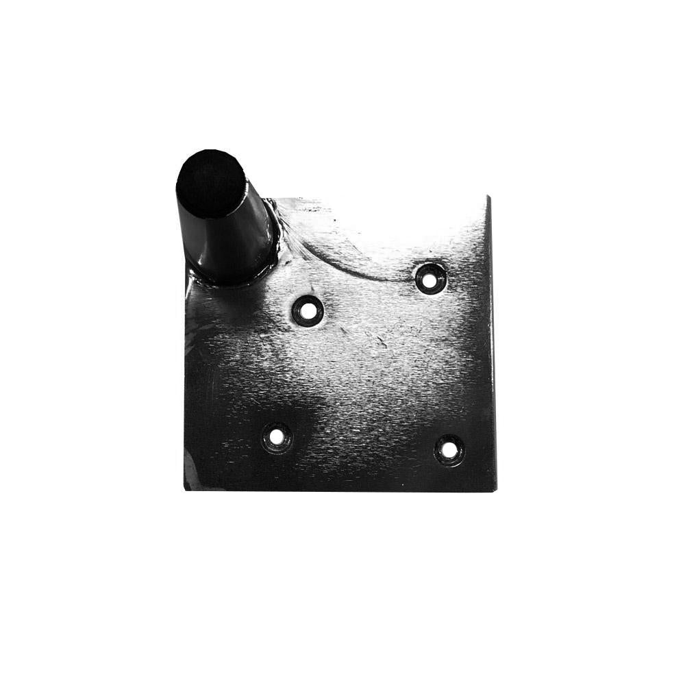 Stalen meubelpoot rvs look conisch 2,8 bij 2,8 cm en hoogte 12,5 cm