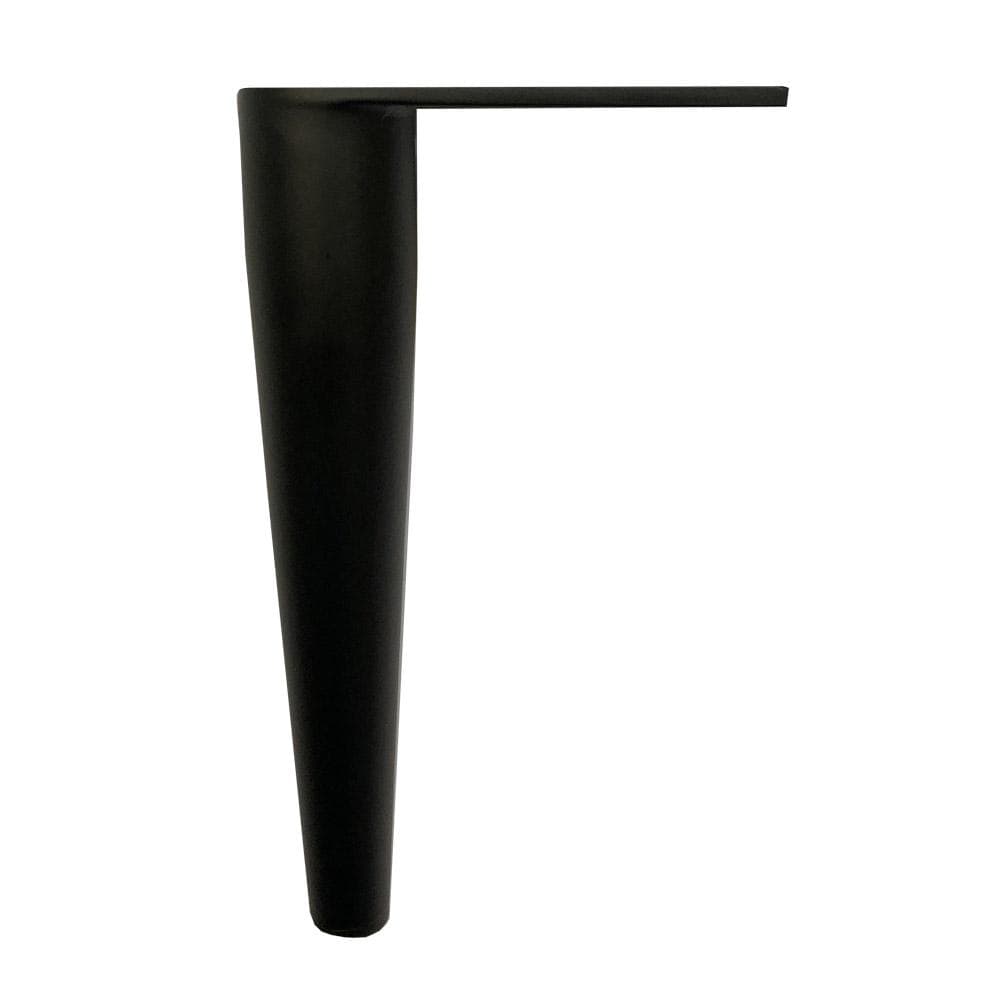 Stalen meubelpoot zwart conisch 2,8 bij 2,8 cm en hoogte 17 cm