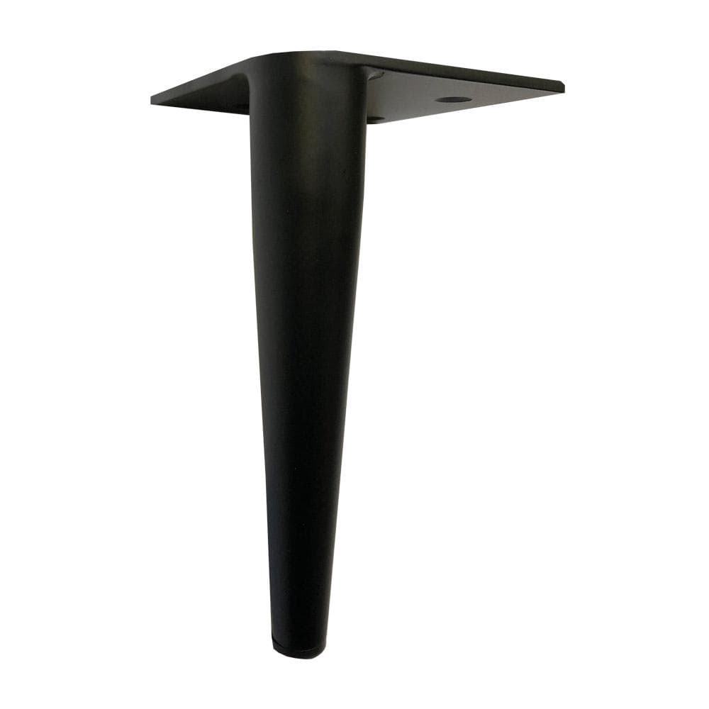 Stalen meubelpoot zwart conisch 2,8 bij 2,8 cm en hoogte 17 cm