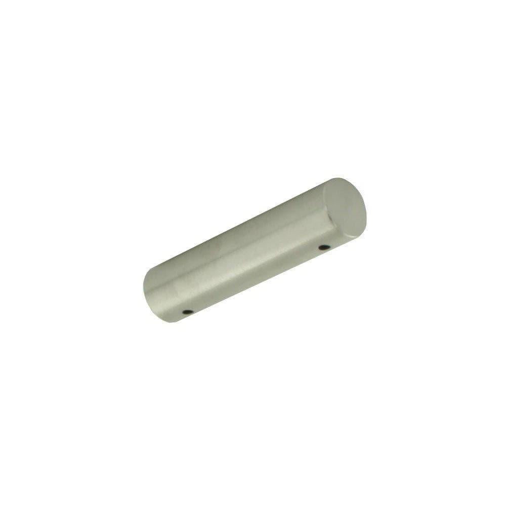 Stalen meubelpoot rvs look rond 13 bij 3,2 cm en hoogte 3,2 cm