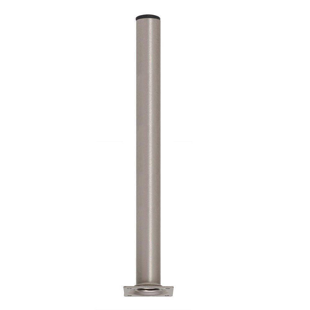 Stalen meubelpoot rvs look rond ø 3 cm en hoogte 50 cm