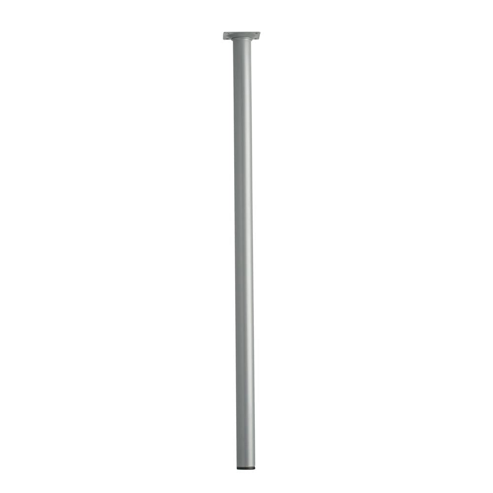 Stalen meubelpoot grijs rond ø 3 cm en hoogte 70 cm