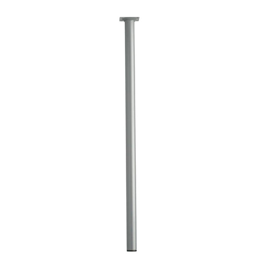 Stalen meubelpoot grijs rond ø 3 cm en hoogte 70 cm