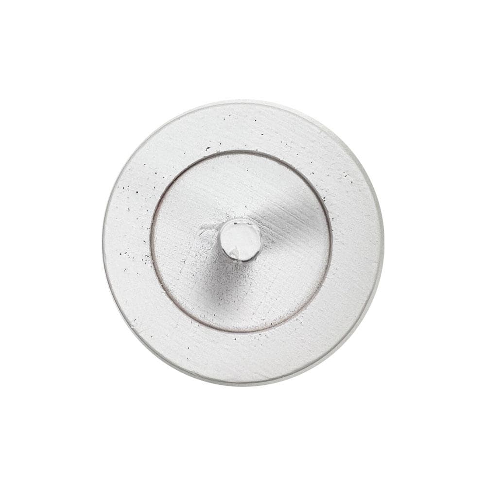 Meubelpoot wit rond Ø 5,7 cm en hoogte 15 cm  van massief hout (M8)