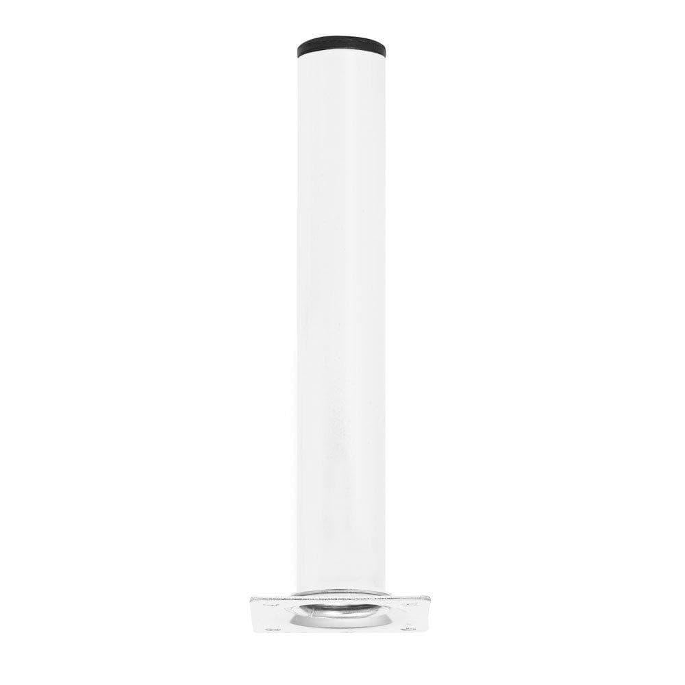 Stalen meubelpoot wit rond ø 3 cm en hoogte 20 cm