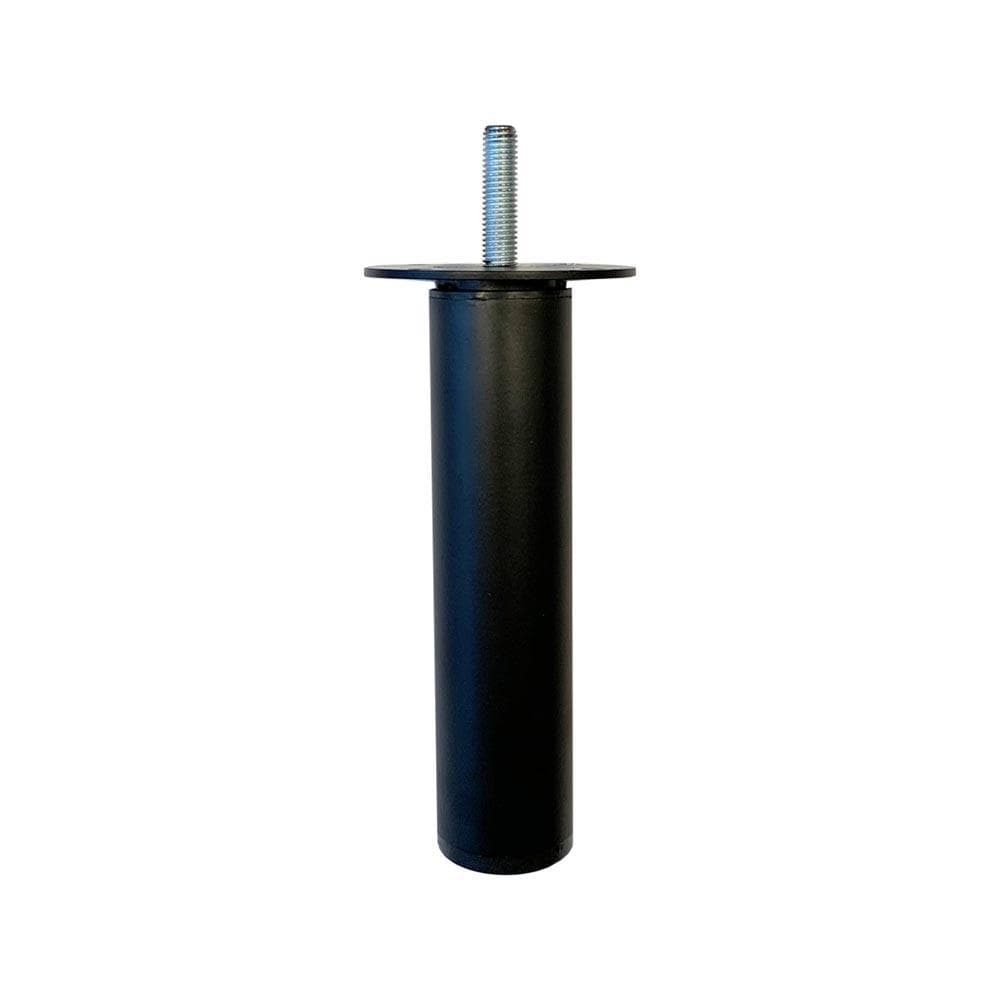 Stalen verstelbare meubelpoot zwart rond ø 3 cm en hoogte 11,5 cm  (M8)