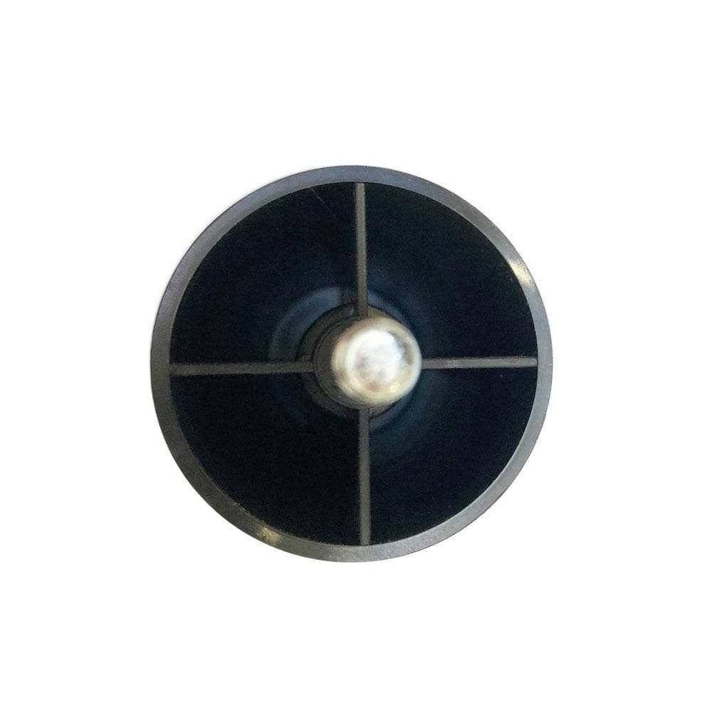 Meubelpoot zwart rond Ø 4 cm en hoogte 12 cm  van kunststof (M8)
