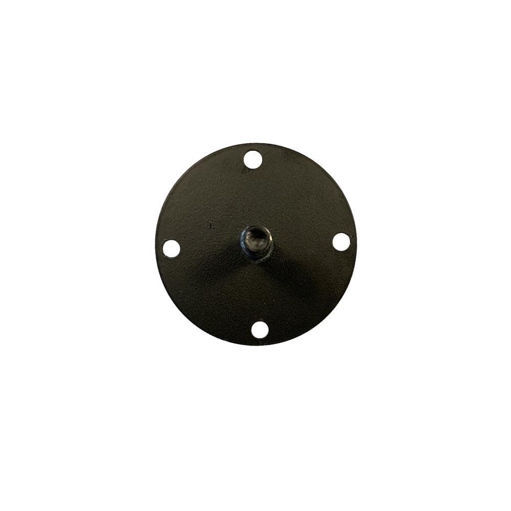 Stalen verstelbare meubelpoot zwart rond ø 3 cm en hoogte 15,5 cm  (M8)