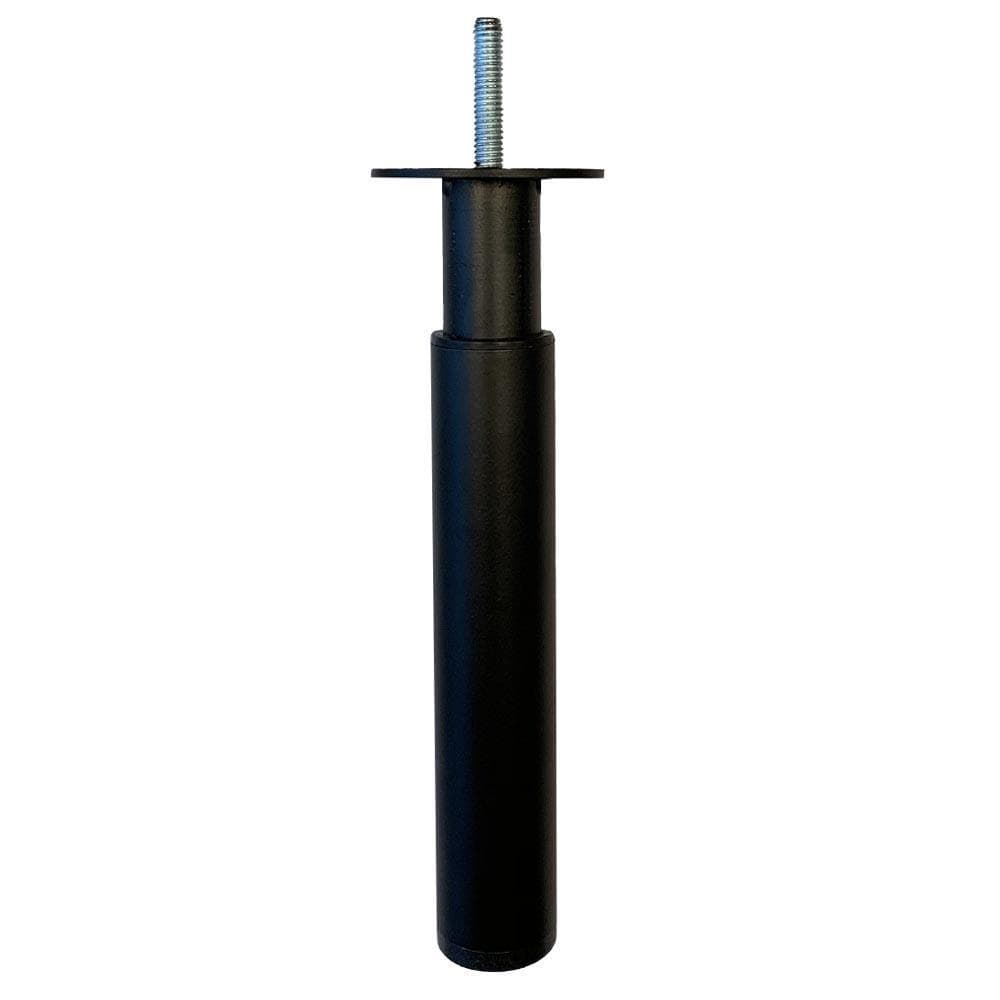 Stalen verstelbare meubelpoot zwart rond ø 3 cm en hoogte 22 cm  (M8)