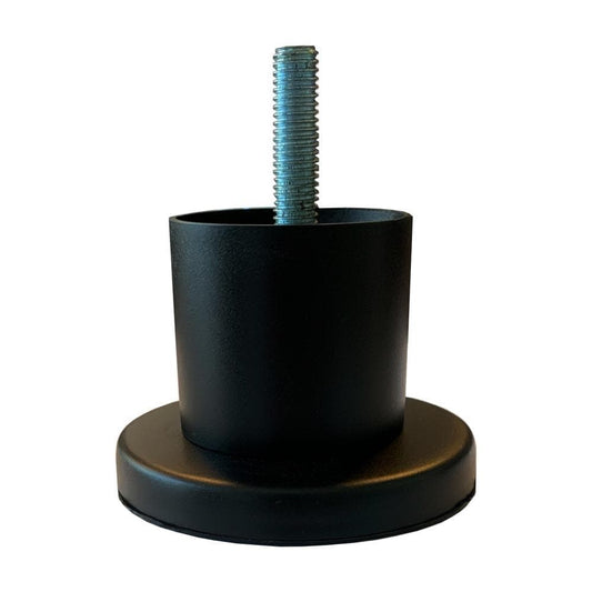 Stalen meubelpoot zwart rond ø 4,2 cm en hoogte 5 cm  (M8)