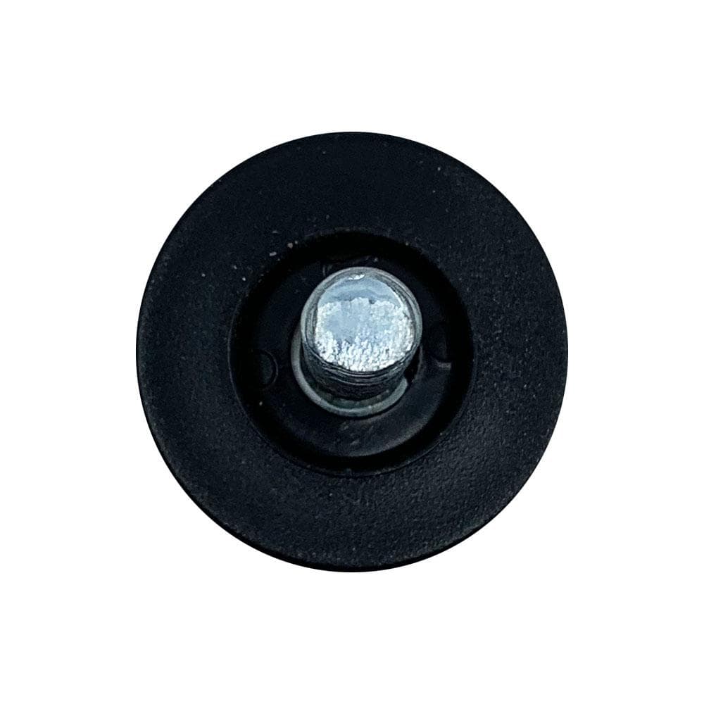 Stalen meubelpoot zwart rond ø 4 cm en hoogte 6 cm  (M10)
