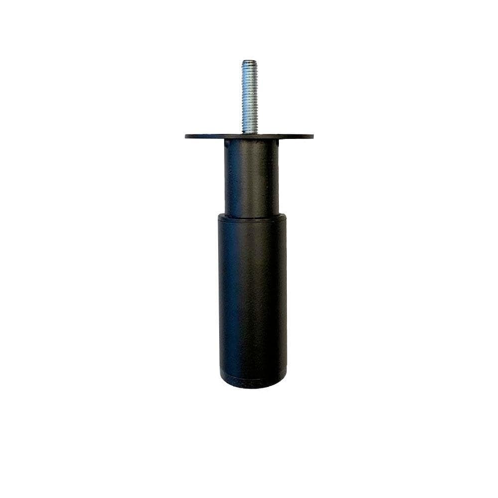 Stalen verstelbare meubelpoot zwart rond ø 3 cm en hoogte 6,5 cm  (M8)