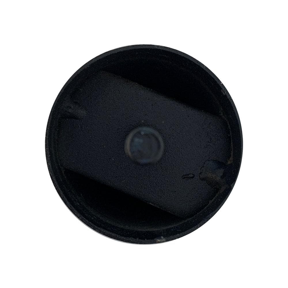 Stalen meubelpoot zwart rond ø 5 cm en hoogte 9 cm  (M8)
