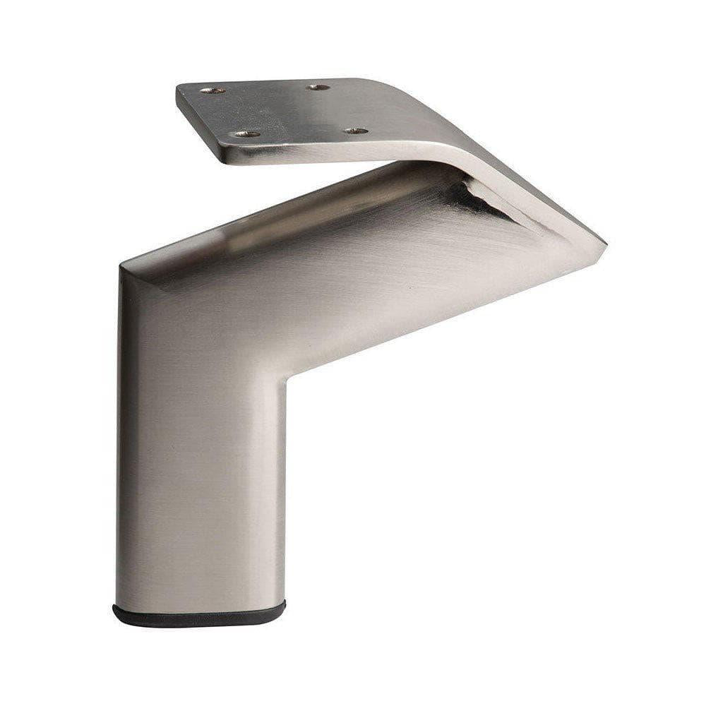 Stalen meubelpoot rvs look design 11,5 bij 2 cm en hoogte 12 cm