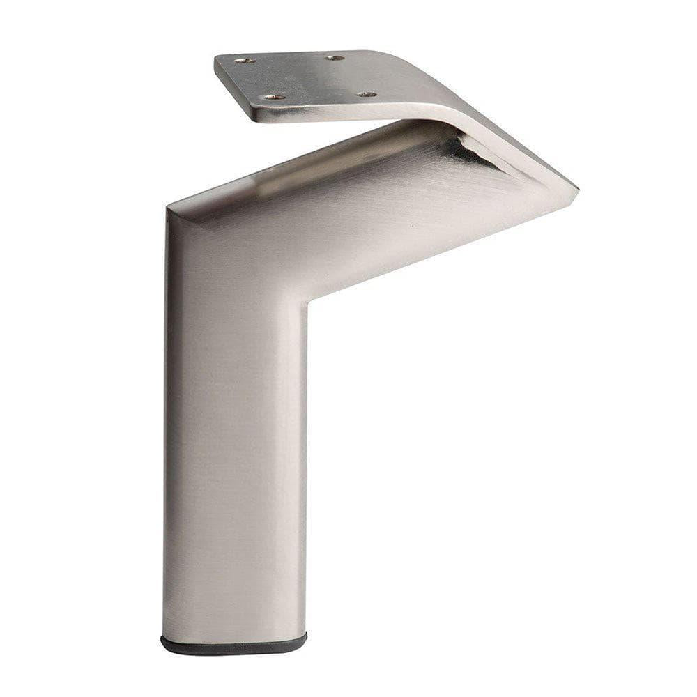 Stalen meubelpoot rvs look design 11,5 bij 2 cm en hoogte 16 cm