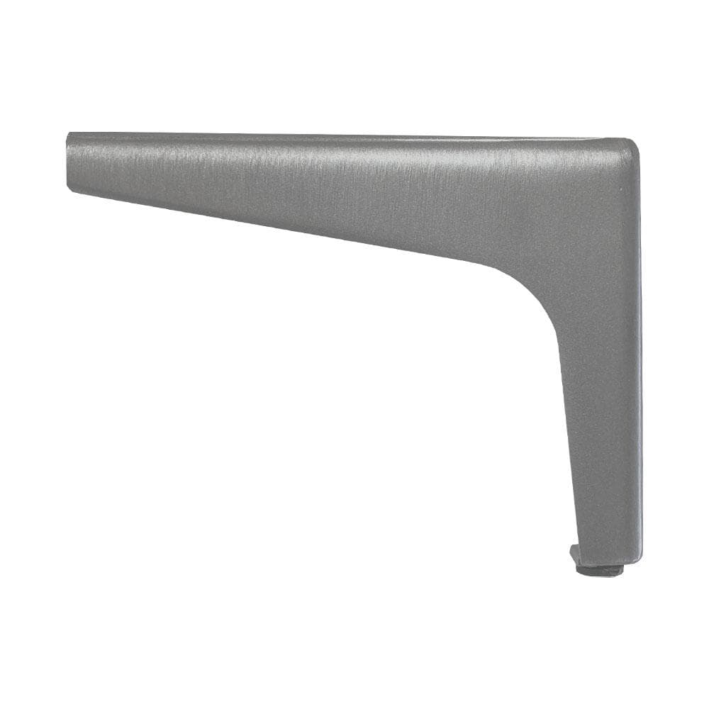 Massief stalen meubelpoot rvs look hoek 14 bij 14 cm en hoogte 11 cm