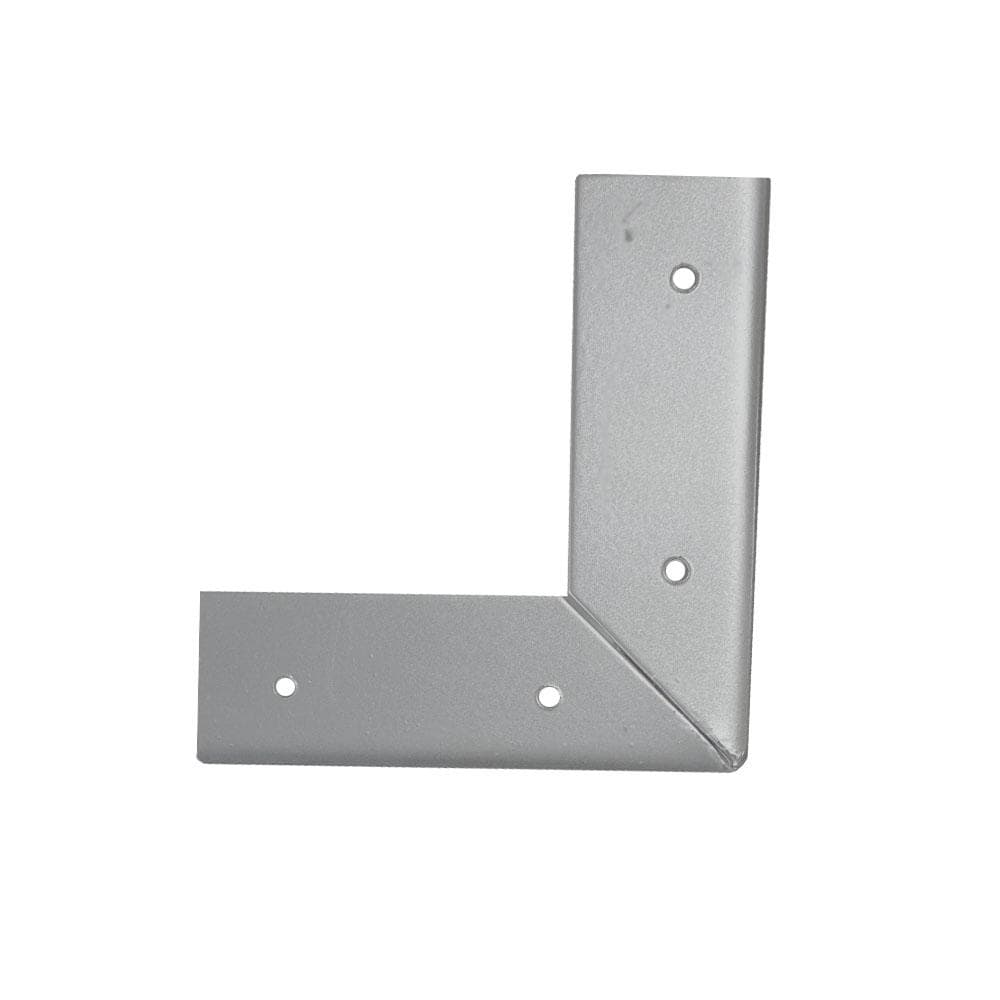 Massief stalen meubelpoot rvs look hoek 14 bij 14 cm en hoogte 11 cm