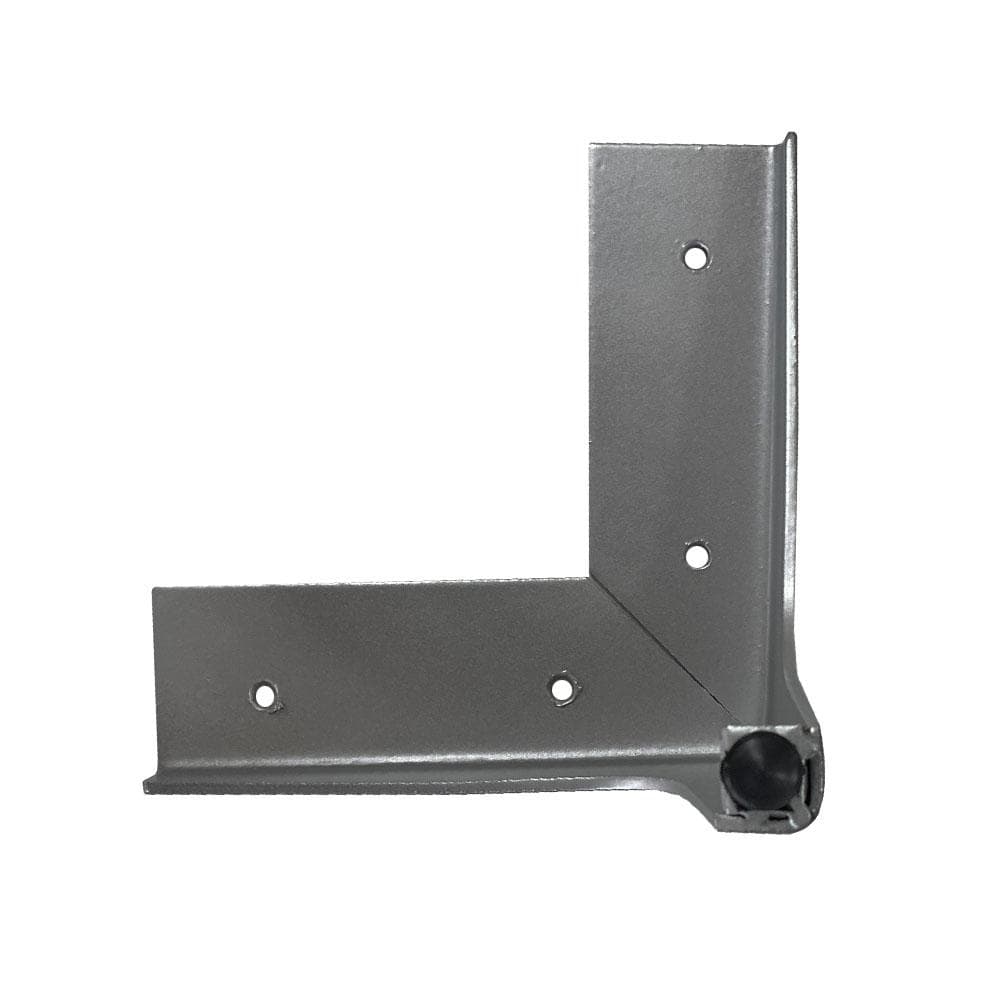 Massief stalen meubelpoot rvs look hoek 14 bij 14 cm en hoogte 11 cm