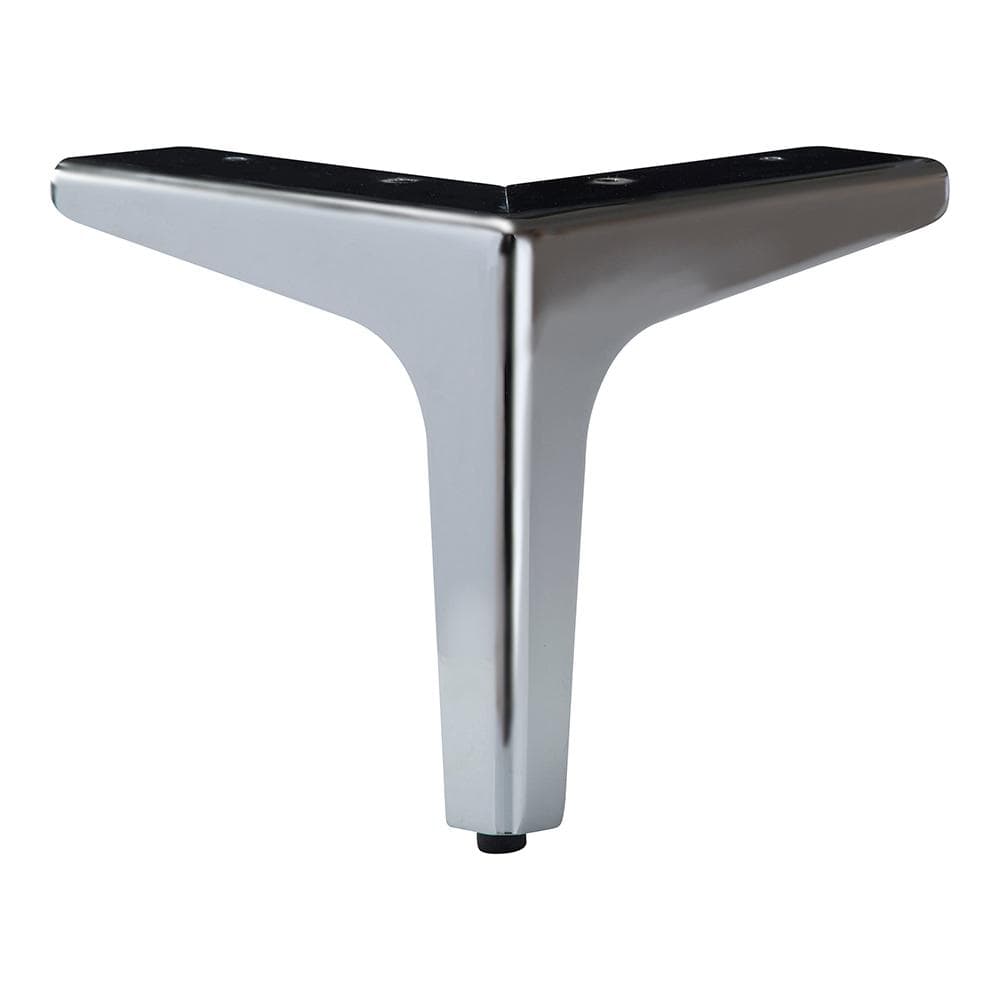 Stalen meubelpoot rvs look hoek 13,5 bij 13,5 cm en hoogte 13 cm