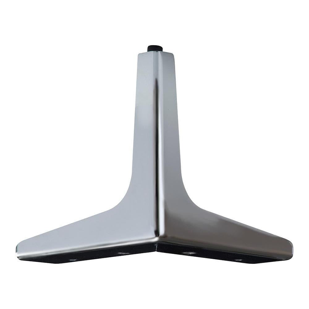 Stalen meubelpoot rvs look hoek 13,5 bij 13,5 cm en hoogte 15 cm