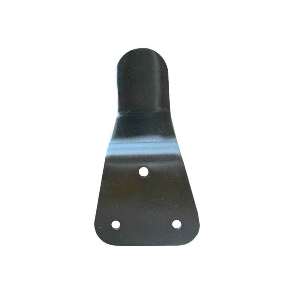 Stalen meubelpoot rvs look rond ø 3,8 cm en hoogte 14 cm