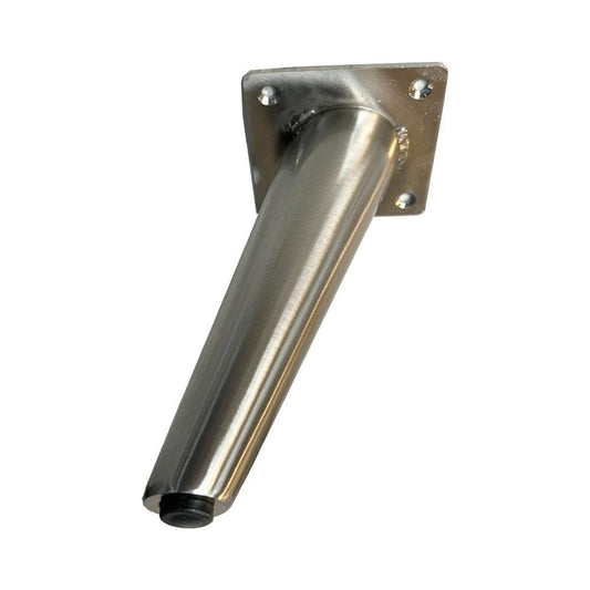 Stalen meubelpoot rvs look conisch ø 5 cm / 2,5 cm en hoogte 18 cm