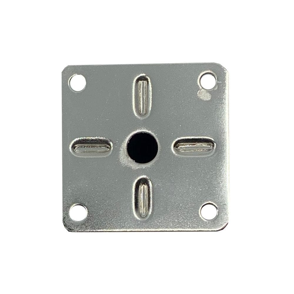 Stalen meubelpoot rvs look vierkant 2,5 bij 2,5 cm en hoogte 10 cm  (2,5 x 2,5 cm)