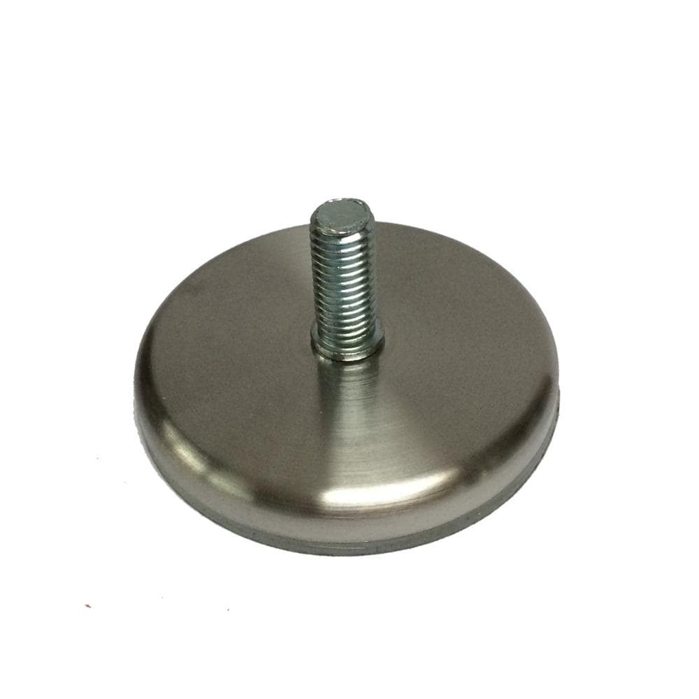 Stalen stelvoet rvs look rond ø 7 cm en hoogte 1 cm  (M10)