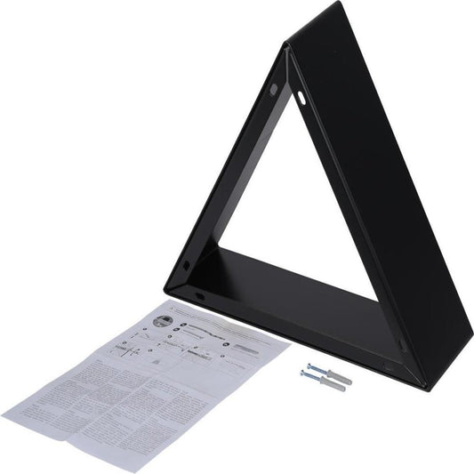 Duraline Schap Driehoek Zwart Metaal 1,5mm 32x28x10cm