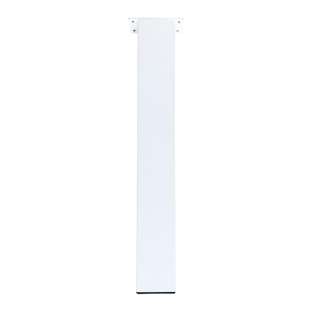 Set stalen tafelpoten wit vierkant 10 bij 10 cm en hoogte 72 cm  (10 x 10 cm) - 4 stuks