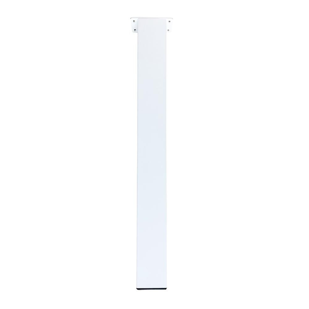 Set stalen tafelpoten wit vierkant 8 bij 8 cm en hoogte 72 cm  (8 x 8 cm) - 4 stuks