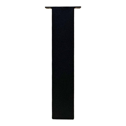 Set stalen rechte tafelpoten zwart vierkant 8 bij 8 cm en hoogte 43 cm  (8 x 8 cm) - 4 stuks