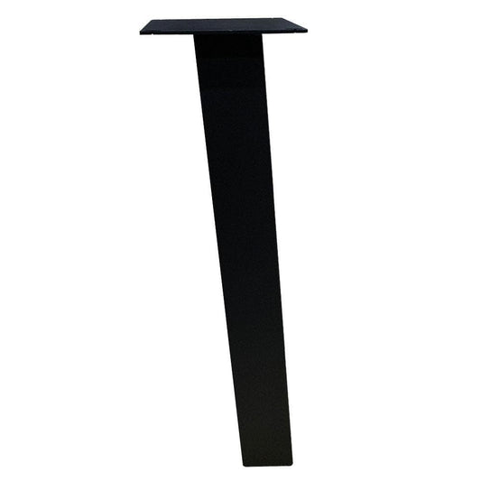 Set stalen schuine tafelpoten zwart vierkant 8 bij 8 cm en hoogte 72 cm  (8 x 8 cm) - 4 stuks