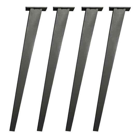 Stalen tafelpoot brons taps 7 bij 3 cm en hoogte 72 cm  (4 x 3 cm / 7 x 3 cm) - 4 stuks - Brons