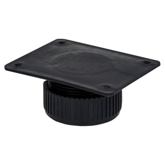 Set kunststof verstelbare glijder zwart rond ø 5 cm en hoogte 2,5 cm - verstelbaar tot 3,5 cm - 4 stuks