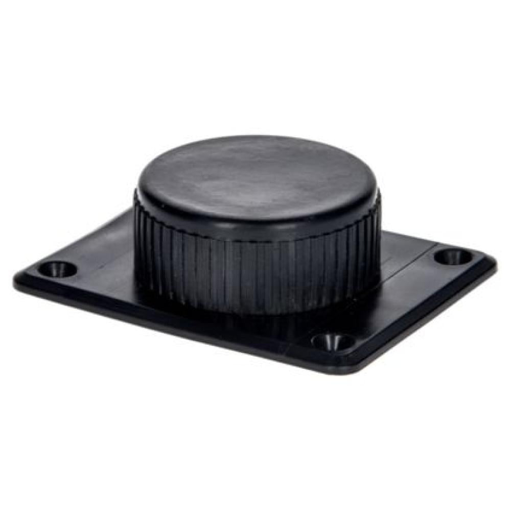 Set kunststof verstelbare glijder zwart rond ø 5 cm en hoogte 2,5 cm - verstelbaar tot 3,5 cm - 4 stuks