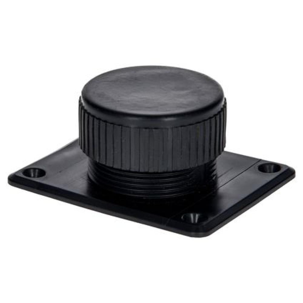 Set kunststof verstelbare glijder zwart rond ø 5 cm en hoogte 2,5 cm - verstelbaar tot 3,5 cm - 4 stuks