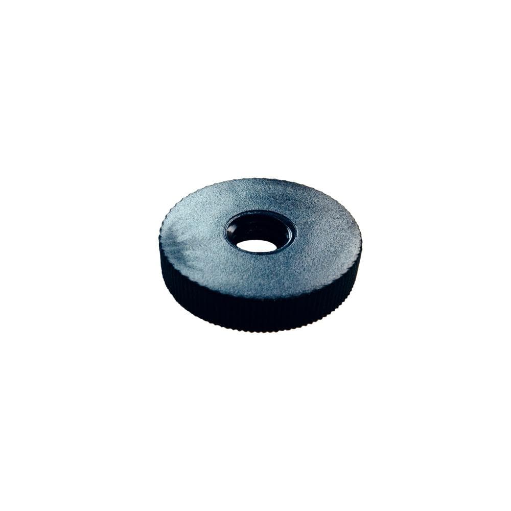 Steldop zwart rond Ø 3 cm en hoogte 0,5 cm  van kunststof (M10)  - 4 stuks