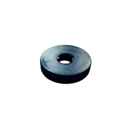 Steldop zwart rond Ø 3 cm en hoogte 0,5 cm  van kunststof (M10)  - 4 stuks