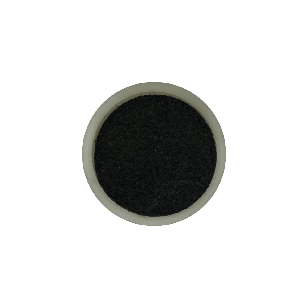 Meubelpoot verstelbaar zilvergrijs rond Ø 7 cm en hoogte 12,5 / 13,5 cm  van kunststof - 4 stuks